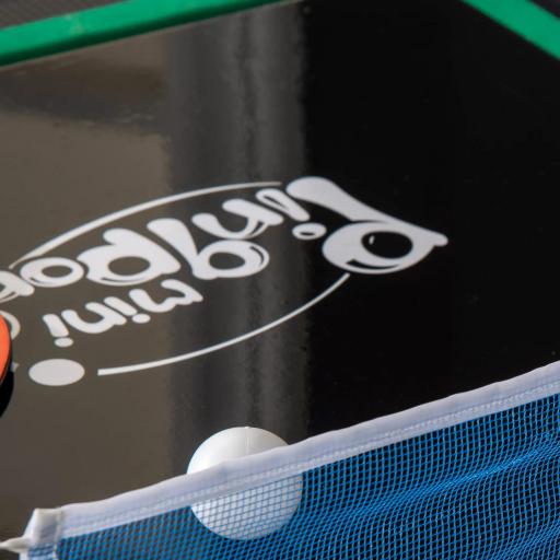 Mesa Multijuegos 6en1 para Niños de +7 Años con Ruedas Billar Futbolín Ping-Pong Anillas Hockey 120x88x79cm Negro [7]