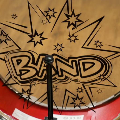 Batería para Niños de +3 Años con Tambores Bombo Platillo Pedal y Baquetas Diseño con Tema de Estrellas 65x22x57 cm Rojo [8]