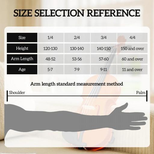 Violín 4/4, conjunto de violín de madera para adultos y principiantes, con estuche ligero y portátil, arco, resina, puente y apoyo para el hombro, marrón [2]