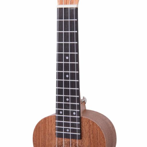 Ukelele Soprano para Principiantes con 4 Cuerdas de Nylon Ajustables Juguete educativo 53x17,5x6,2cm Madera [8]