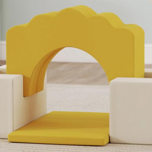  7 Bloques de Espuma para Niños Bloques de Psicomotricidad Juguete para Aprendizaje para Escalar y Gatear Amarillo [5]