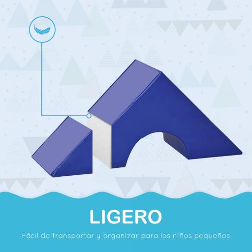 Juego de 11 Bloques de Espuma para Niños Bloques Psicomotricidad Figuras de Construcción 50x50x25 cm Multicolor [6]