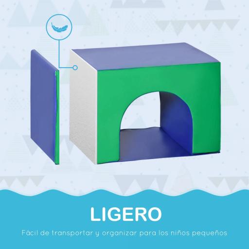 Juego de 7 Bloques de Espuma para Niños Bloques de Construcción Figuras de Construcción para Escalar y Gatear Multicolor [7]