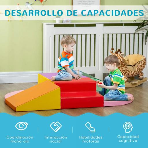 Juego de 6 Bloques de Espuma para Niños de 12-36 Meses Juguete Educativo de Construcción 150x100x24 cm Multicolor [2]