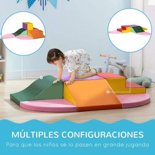 Juego de 6 Bloques de Espuma para Niños de 12-36 Meses Juguete Educativo de Construcción 150x100x24 cm Multicolor [7]