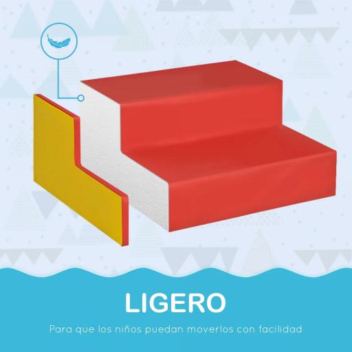 Juego de 6 Bloques de Espuma para Niños de 12-36 Meses Juguete Educativo de Construcción 150x100x24 cm Multicolor [3]