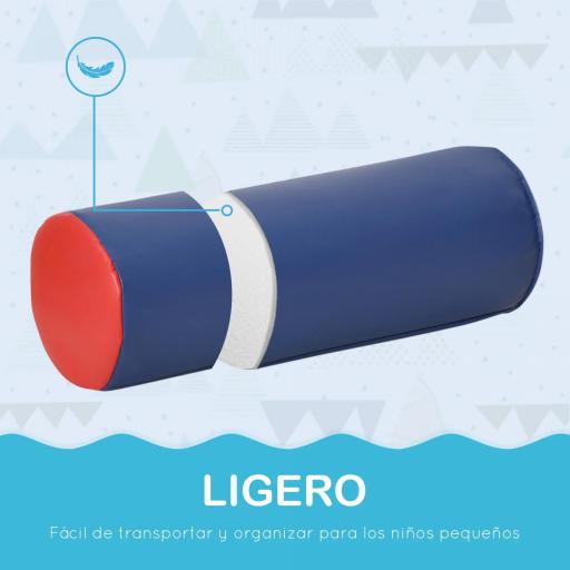 Juego de 7 Bloques de Espuma para Niños 1-3 Años Bloques Psicomotricidad Juguetes de Construcción 60x40x11 cm Multicolor [10]