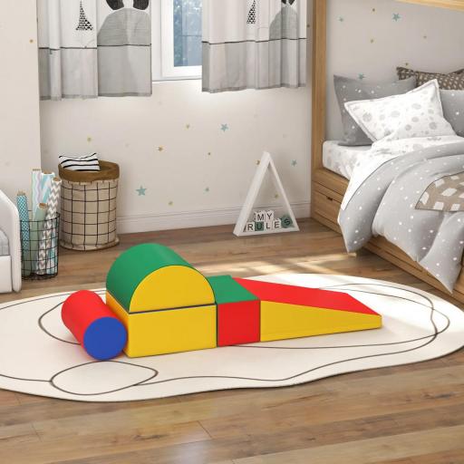 Juego de 5 Bloques de Espuma para Niños Bloques de Psicomotricidad Figuras de Construcción Multicolor [8]