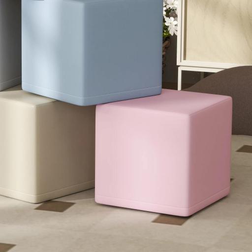 Bloques blandos, 12 bloques de 20x20x20 cm, fáciles de limpiar, seguros para niños, para 1-3 años, de piel sintética [4]