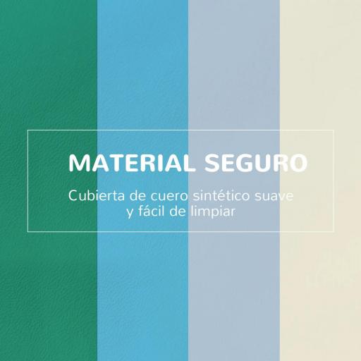 Juego de 4 Bloques de Espuma para Niños de 1-3 Años Figuras de Construcción Juguete para Aprendizaje Infantil Bloques Psicomotricidad Tapizados en PU 150x50x39 cm Multicolor [7]