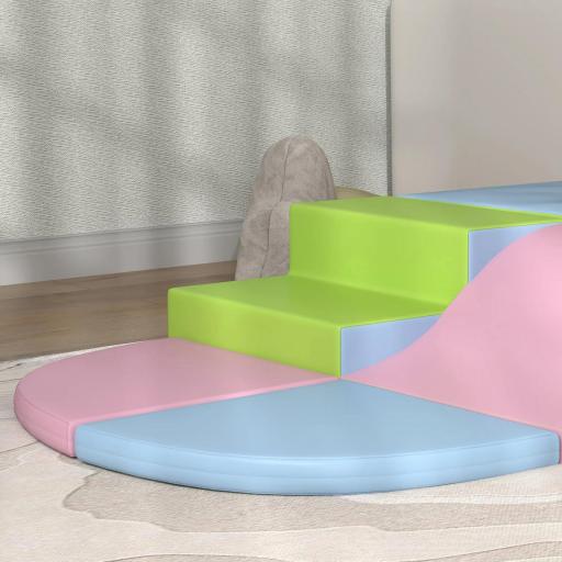 Juego de 6 Bloques de Construcción Figuras de Construcción Juguete para Aprendizaje para Escalar y Gatear Multicolor [6]