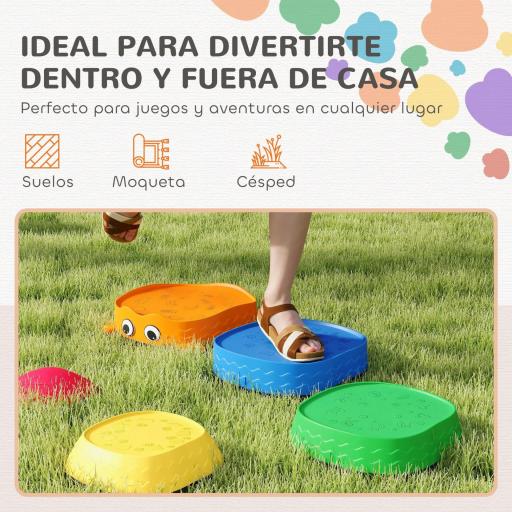 Conjunto de Piedras de Equilibrio para Niños Apilables de 5 Piezas Antideslizantes para Interior y Exterior Multicolor [7]