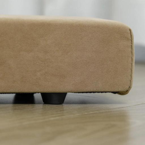 Barra de equilibrio plegable, antideslizante, cubierta de ante, madera resistente, 210x10x6,5 cm, Marrón [6]