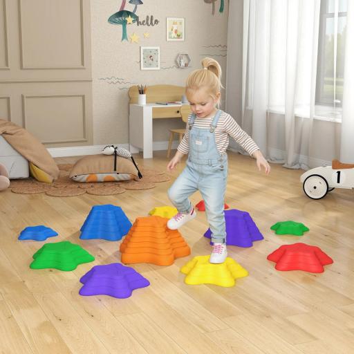 Juego de Equilibrio Infantil Set de 11 Piezas Apilables para Entrenamiento de Equilibrio y Coordinación Multicolor 
