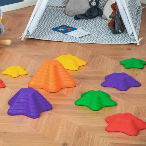 Juego de Equilibrio Infantil Set de 11 Piezas Apilables para Entrenamiento de Equilibrio y Coordinación Multicolor  [9]