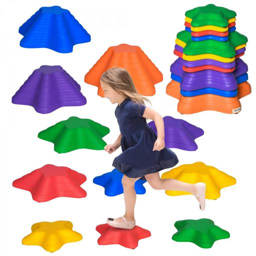 Juego de Equilibrio Infantil Set de 11 Piezas Apilables para Entrenamiento de Equilibrio y Coordinación Multicolor  [6]