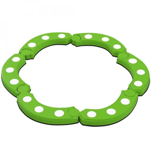 Tabla de Equilibrio para Niños de +3 Años con 6 Piedras de Equilibrio Puntos Táctiles para Interiores y Exteriores Verde [7]