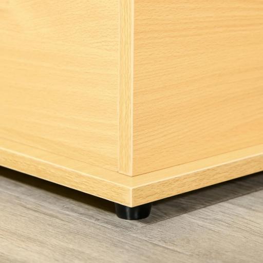 Baúl de Almacenamiento de Madera Taburete para Almacenaje con Tapa para Dormitorio Salón Carga Max. 120 kg 100x40x40 cm Natural [2]