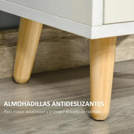 Estantería para Libros con 3 Estantes Abiertos Cajón Librería Moderno para Almacenamiento Juguetes 40x30x129,5 cm Blanco [3]