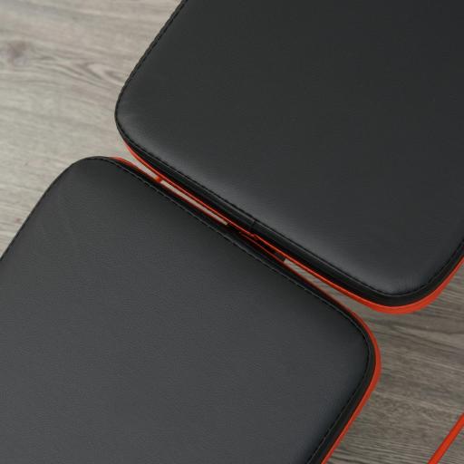 Banco de Ejercicio o Musculación, Banco Abdominales Plegable Ajustable en Altura con Soporte Poplíteo Regulable Ideal Hogar y Gimnasio 137x51x50-66 cm Negro [8]