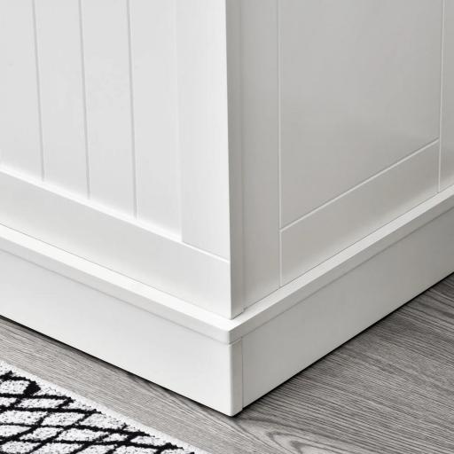 Perchero con Zapatero Perchero con Banco Perchero Recibidor con 5 Ganchos y Espacio de Almacenaje 96x34x179,7 cm Marfil [7]