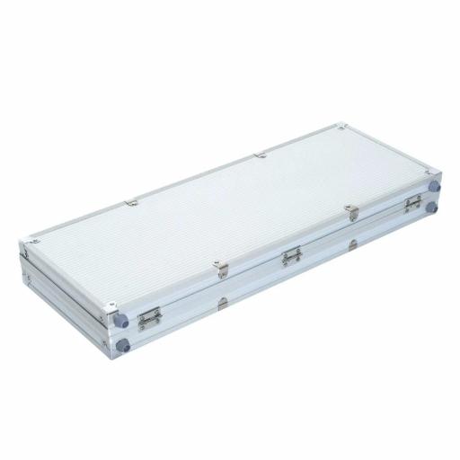 Maletín de Poker Profesional de Aluminio con 500 Fichas Juego Set de Poker Casino con 5 Dados 2 Barajas de Cartas y 1 Ficha de Crupier 55,5x22x6,5 cm Multicolor [7]