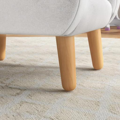 Sillón para Niños Sillón Infantil Diseño de Nube con Tacto Súper Suave para Niños de 18-36 Meses 46x51x55 cm Blanco [8]