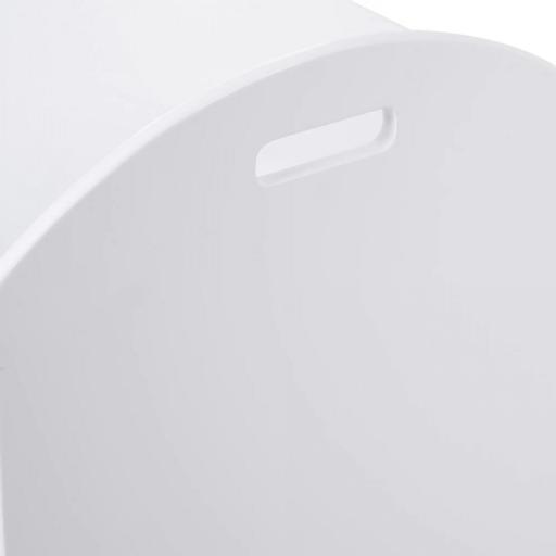 Baúl Infantil de Almacenaje Organizador de Juguetes con Tapa de Seguridad y Amplio Espacio 62x40x46,5 cm Blanco [6]