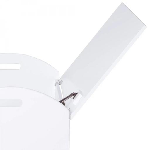 Baúl Infantil de Almacenaje Organizador de Juguetes con Tapa de Seguridad y Amplio Espacio 62x40x46,5 cm Blanco [7]