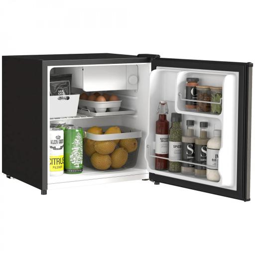 Mini Nevera Silenciosa 46 L Clase E Frigorífico Pequeño con Temperatura Regulable y Puerta Reversible 48x44x49 cm Plata [8]