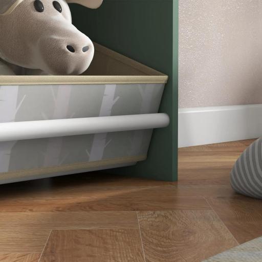 Organizador Infantil Estantería para Juguetes con Estantes Abiertos y 2 Cajas Extraíbles 62,4x26,5x90 cm Verde [8]