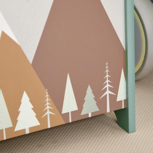 Cajas de Juguetes para Niños de 3 a 8 Años Cajas de Almacenamiento con 2 Asas y Estampado de Osos 60x37x39 cm Verde [7]