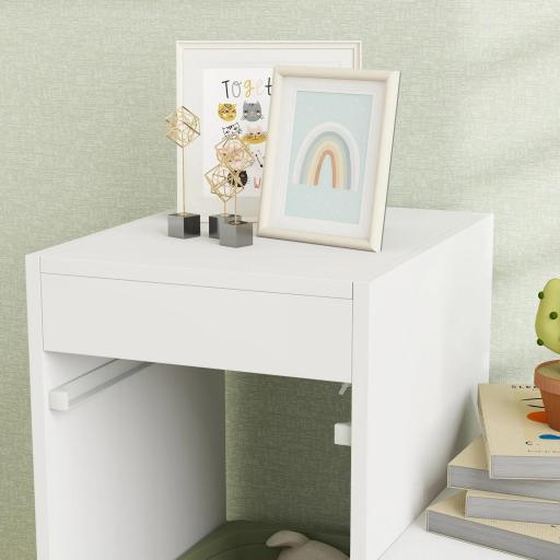 Mueble de almacenamiento para juguetes de niños con 6 contenedores extraíbles, 3 niveles de almacenamiento, 96 x 38,5 x 90, verde [3]