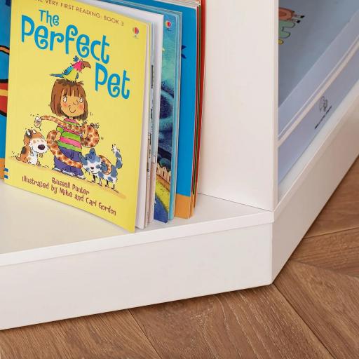 Estantería de Almacenamiento para Niños 3 Cajones de Vlies MDF antivuelco Blanco [5]