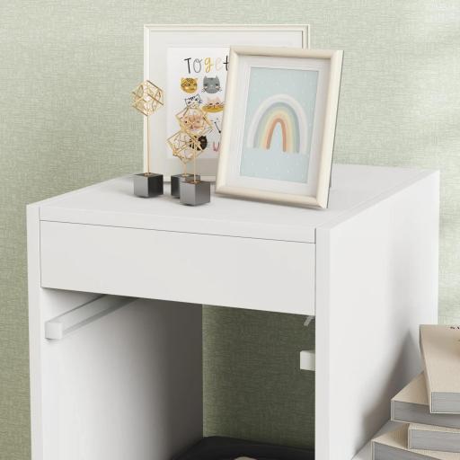 Mueble de Almacenamiento para Juguetes de Niños con 6 Contenedores Extraíbles, 3 Niveles de Almacenamiento, 96x38,5x90, Gris [2]