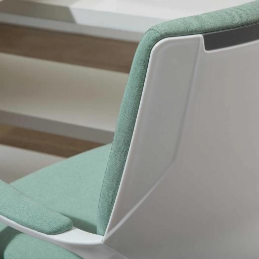 Silla de Escritorio Giratoria Silla de Oficina Basculante con Reposabrazos y Altura Ajustable 62x69x92-100 cm Verde [7]