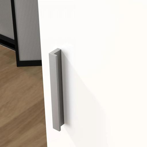 Armario de Baño de Pared con Estantes Ajustables de Vidrio Templado Ahorro de Espacio 40x15x55 cm Blanco Brillo [7]