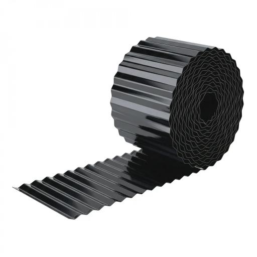 Valla de Jardín Metálica 650x20 cm de Acero Galvanizado Resistente para Huerto Patio Terraza Césped Gris Oscuro [10]