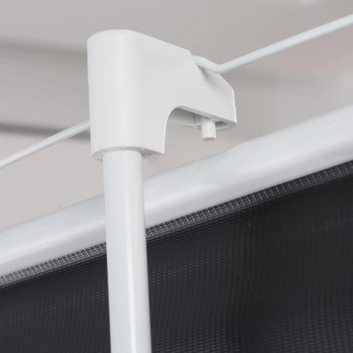 Pantalla de Proyector Manual con Soporte 84 Pulgadas Pantalla de Proyección Portátil Formato 4:3 para Interior y Exterior Cine en Casa Patio 171x131 cm Blanco [2]