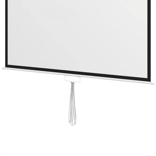 Pantalla de Proyección Portátil 99 Pulgadas Formato 1:1 para Interior y Exterior Cine en Casa Patio 178x178 cm Blanco [5]