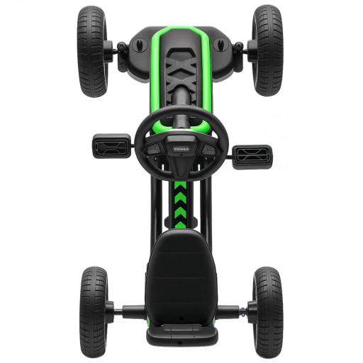 Kart Pedales con Ruedas Antideslizantes de EVA Marco Metálico Carga 30 kg para Niños y Niñas de 2-5 Años Verde [7]