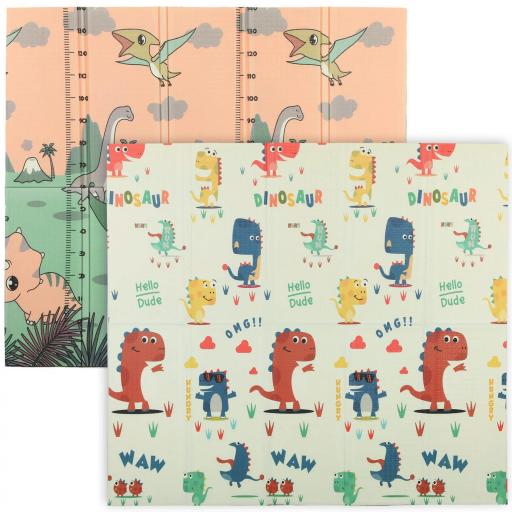 Alfombra de Juego para Bebés 196 x 176 x 1,5 cm Plegable Alfombra de Gateo Multicolor [5]