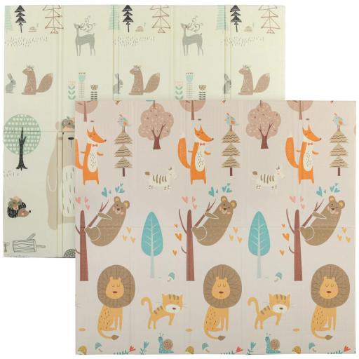 Alfombra para Niños 0-6 Años con Temática de Bosque en XPE Multicolor, 196x176x1.5 cm [4]