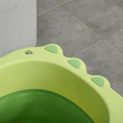 Bañera Plegable para Bebé Bañera Portátil para Niños con Patas Antideslizantes 75,3x55,4x43 cm Verde [6]