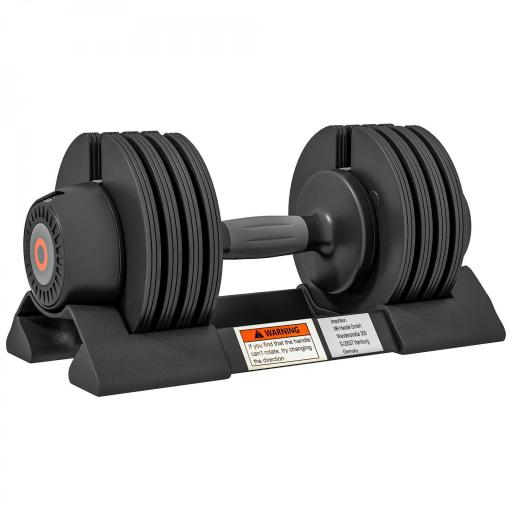 Mancuerna Ajustable 4 en 1 10 kg Ajuste Rápido de Peso con Base de Almacenaje Mango Antideslizante para Gimnasio en Casa [8]