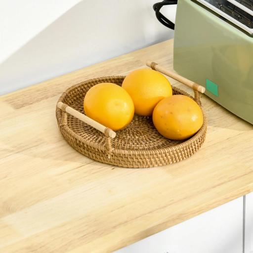 Aparador de Cocina Mueble Auxiliar de Almacenaje para Comedor Salón Estilo Moderno Antivuelco 101x40x85 cm Blanco [5]