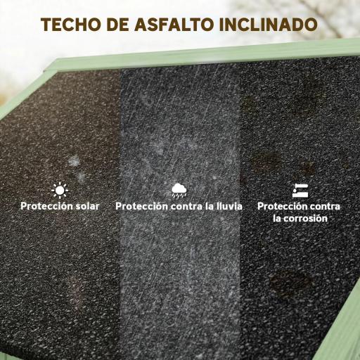 Armario de Jardín de Madera Armario de Almacenamiento Cobertizo de Jardín con Estantes 77x54,2x179 cm Verde [3]