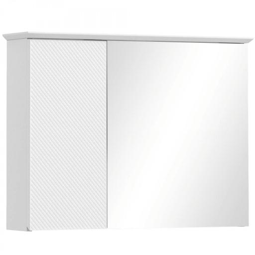 Armario con Espejo para Baño con Estante Ajustable Mueble para Baño Estilo Moderno 65x15x49 cm Blanco [9]
