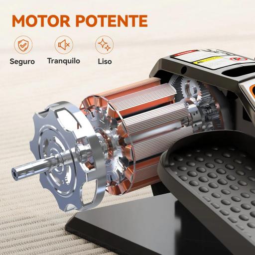 Mini Elíptica Eléctrica Silencioso con 12 Velocidades Modo Manual y Automático Control Remoto y Pantalla LED Negro [4]