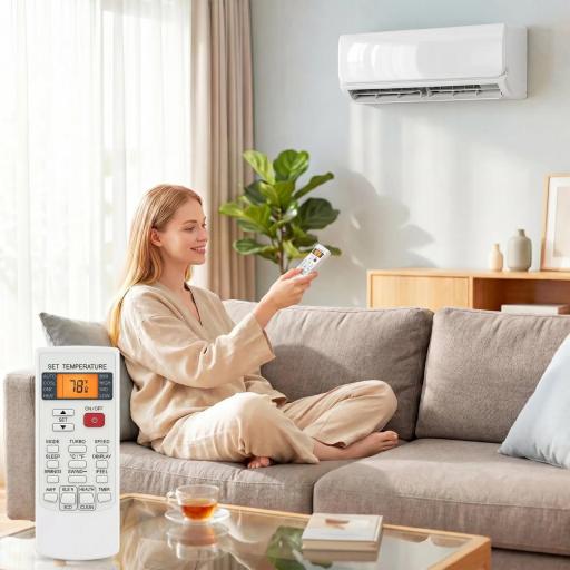 Aire Acondicionado Split Inverter 12000 BTU con Bomba de Calor WiFi y Control por Voz para 18 m² con Kit de Instalación [4]